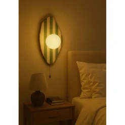 Seinävalaisin Linento Lighting Only beige/valkoinen/vihreä