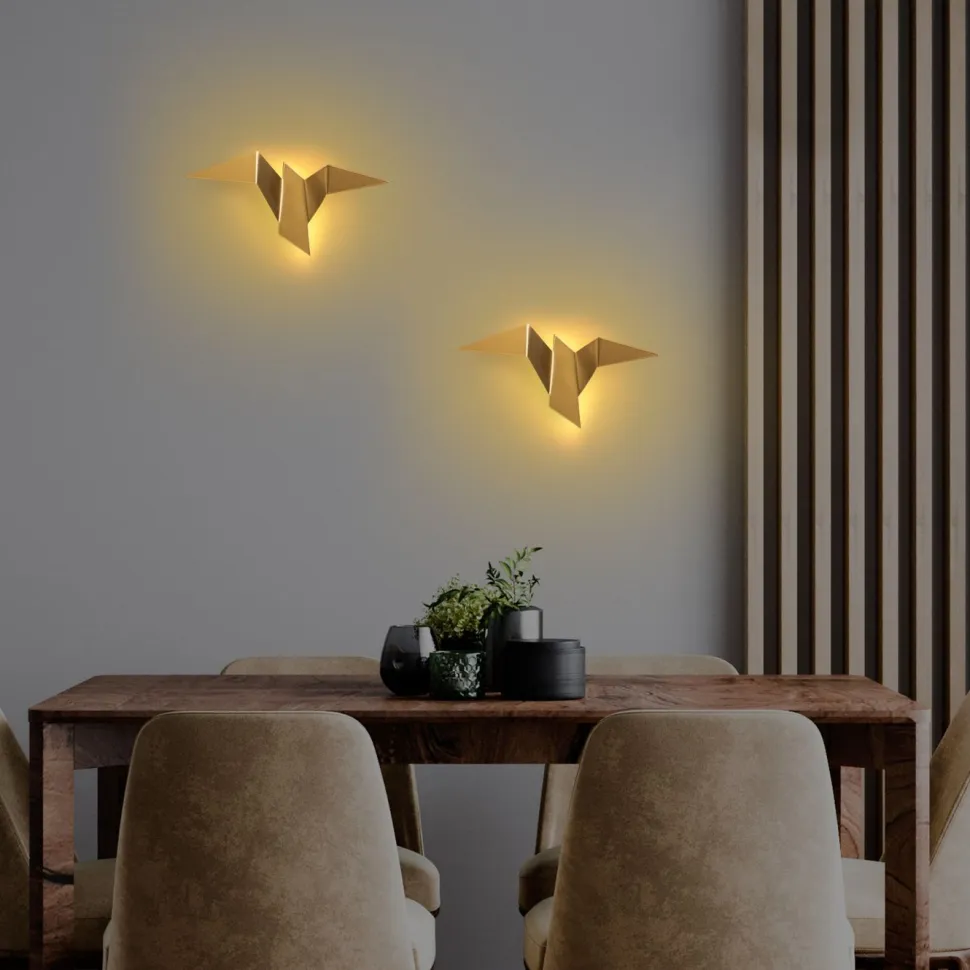 Seinävalaisin Linento Lighting Pacali 13503 M, 31x16x12cm, 3000K, kulta