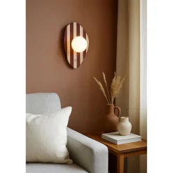 Seinävalaisin Linento Lighting Push beige/valkoinen/punainen
