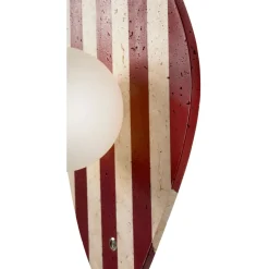 Seinävalaisin Linento Lighting Push beige/valkoinen/punainen