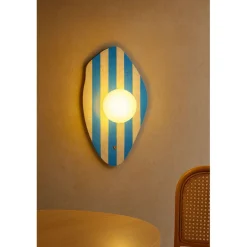 Seinävalaisin Linento Lighting Season beige/valkoinen/sininen