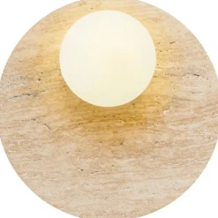 Seinävalaisin Linento Lighting Tor-Look beige/valkoinen