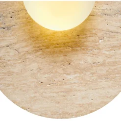 Seinävalaisin Linento Lighting Tor-Look beige/valkoinen