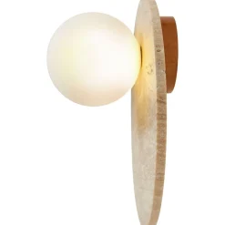 Seinävalaisin Linento Lighting Tor-Look beige/valkoinen