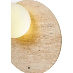 Seinävalaisin Linento Lighting Tor- Look-D beige/valkoinen