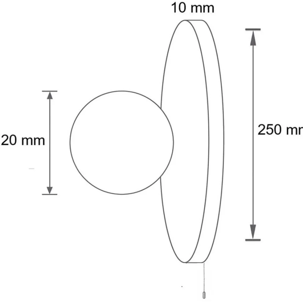 Seinävalaisin Linento Lighting Tor-Nun-B beige/valkoinen