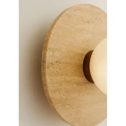 Seinävalaisin Linento Lighting Tor-Nun beige/valkoinen