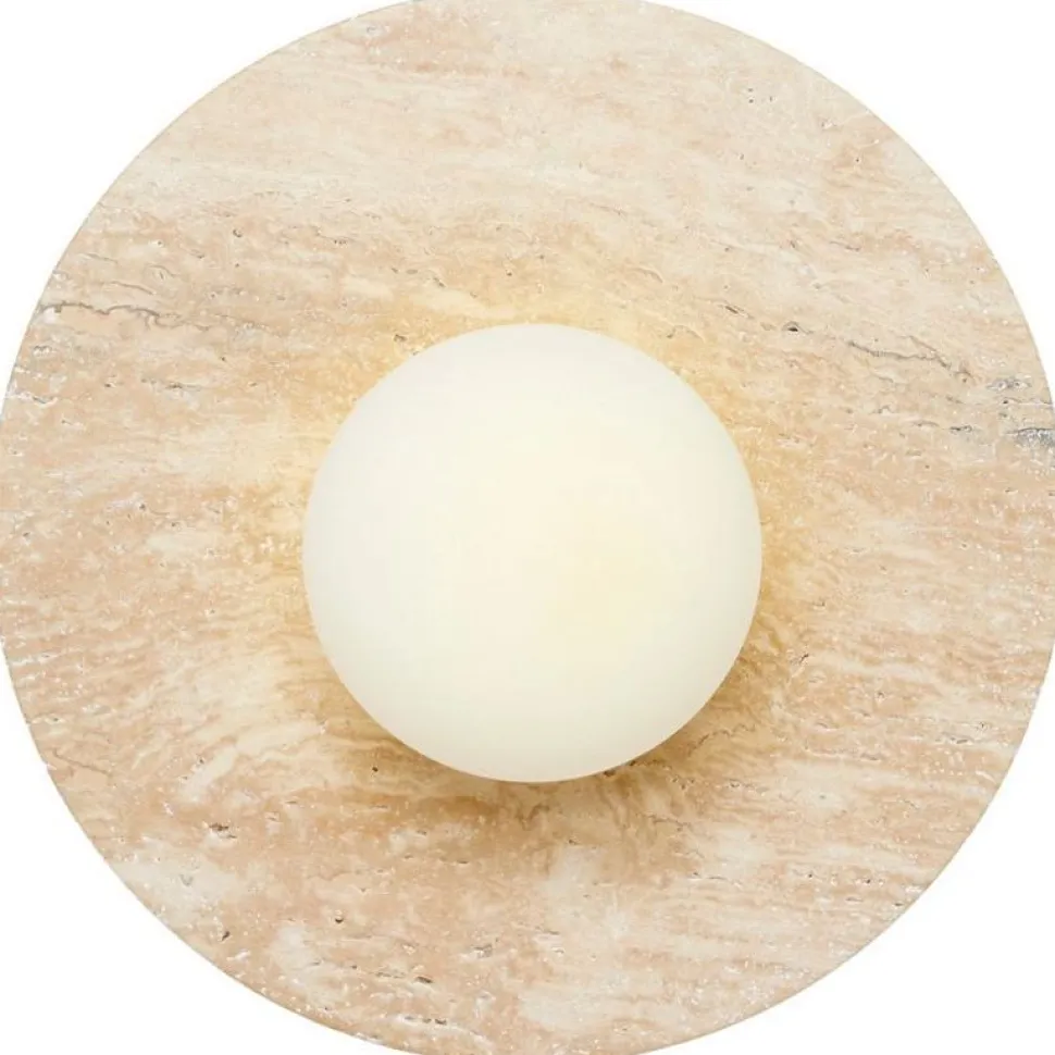 Seinävalaisin Linento Lighting Tor-Nun beige/valkoinen