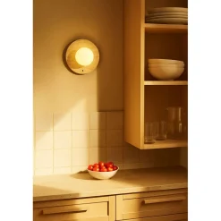 Seinävalaisin Linento Lighting Tor-Nun-D beige/valkoinen