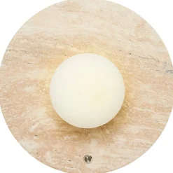 Seinävalaisin Linento Lighting Tor-Nun-D beige/valkoinen