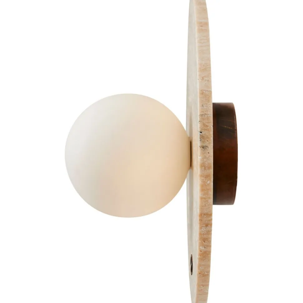 Seinävalaisin Linento Lighting Tor-Nun-D beige/valkoinen