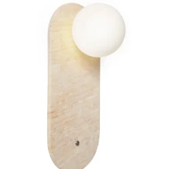 Seinävalaisin Linento Lighting Tor-Worn beige/valkoinen