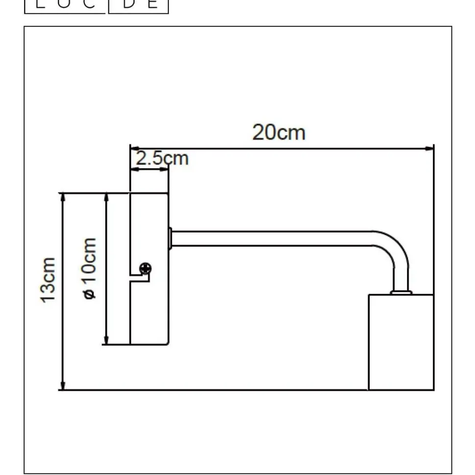 Seinävalaisin Lucide Scott valkoinen