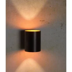 Seinävalaisin Lucide Xera Ø80mm 42W musta