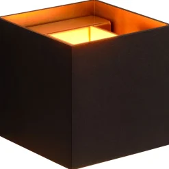 Seinävalaisin Lucide Xio LED neliö 1x4W musta