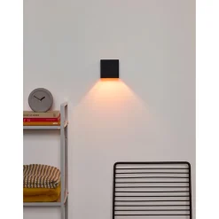 Seinävalaisin Lucide Xio LED neliö 1x4W musta