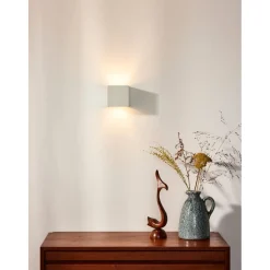 Seinävalaisin Lucide Xio LED neliö 1x4W valkoinen