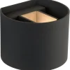 Seinävalaisin Lucide Xio LED pyöreä 1x4W harmaa