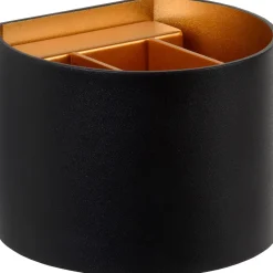 Seinävalaisin Lucide Xio LED pyöreä 1x4W musta