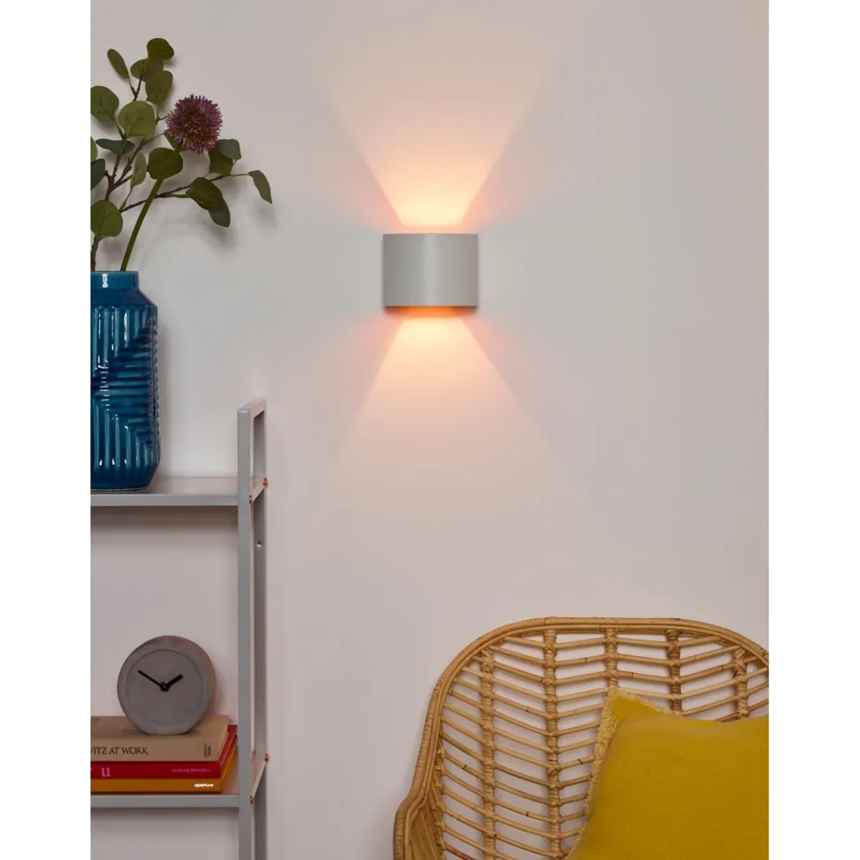 Seinävalaisin Lucide Xio LED pyöreä 1x4W valkoinen
