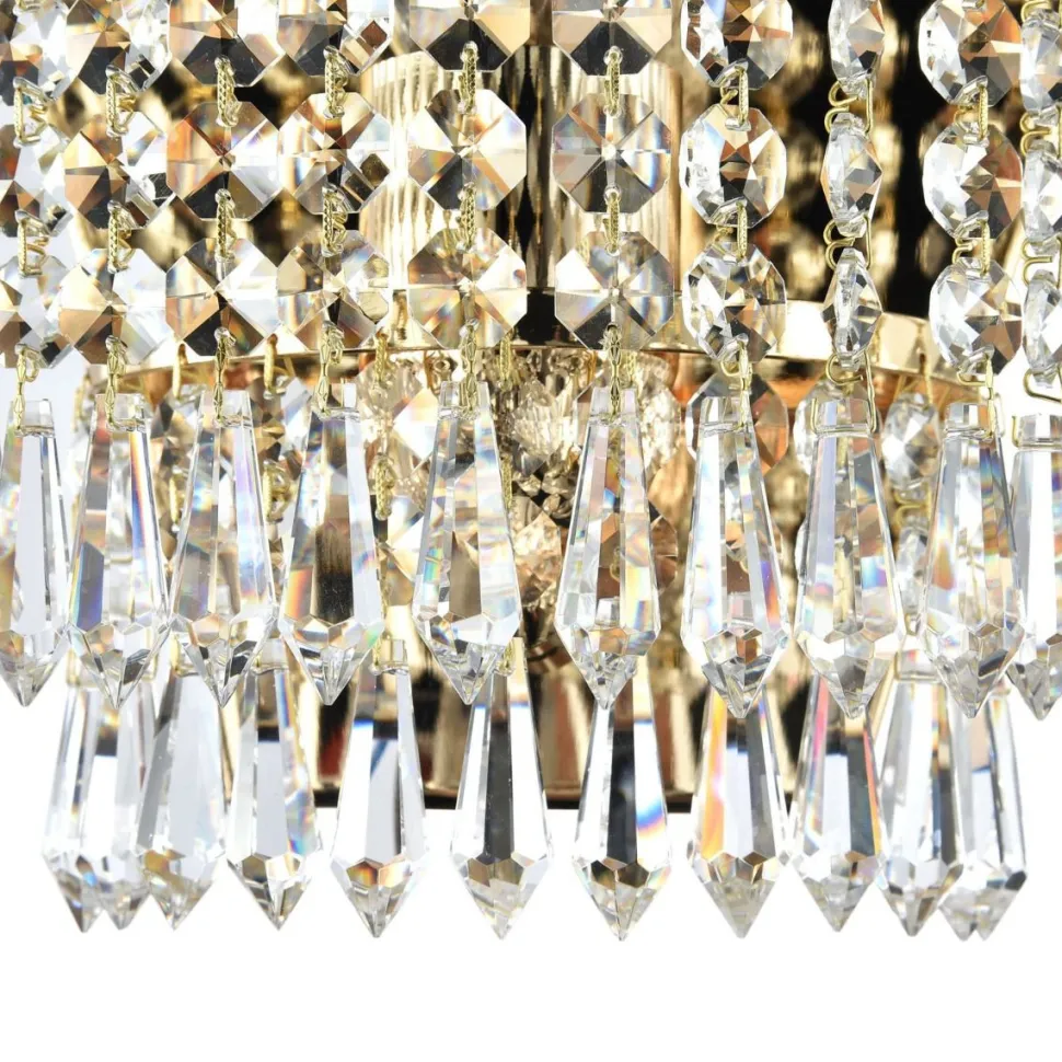 Seinävalaisin Maytoni Diamant Crystal Palace antiikkikulta