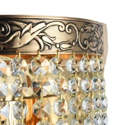 Seinävalaisin Maytoni Diamant Crystal Palace antiikkikulta