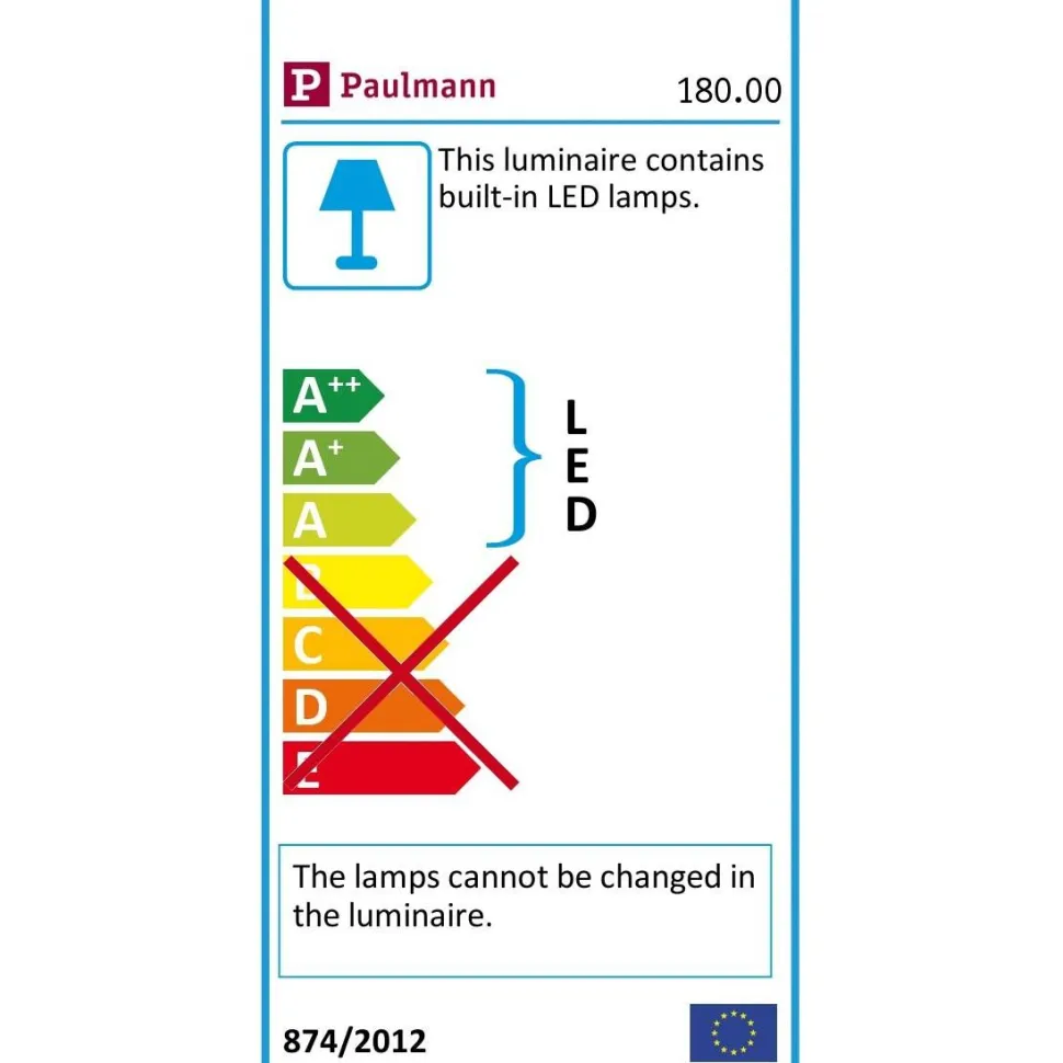 Seinävalaisin Paulmann Cybo LED IP65 80x80mm harmaa