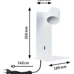 Seinävalaisin Paulmann Malena, USB C, GU10, mattamusta
