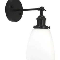 Seinävalaisin PR Home Kappa 300x140x250mm musta/opaali