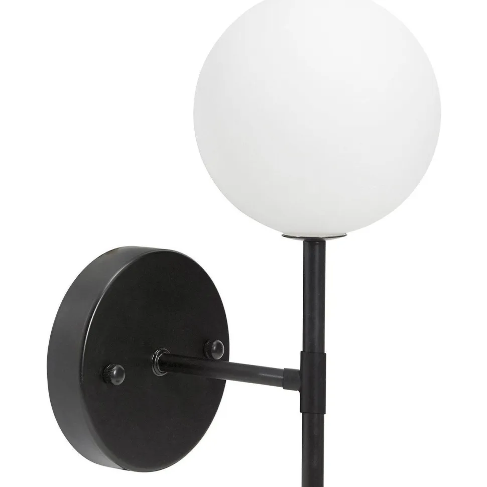 Seinävalaisin PR Home Sigma S 250x120x190mm musta/opaali