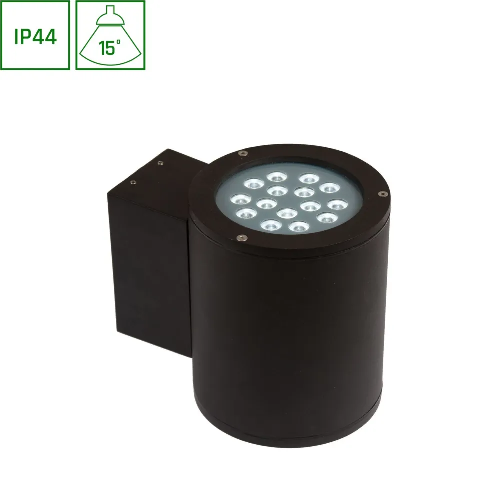 Seinävalaisin Spectrum Torre LED Cree 15° 15W IP44 6000K 252x200x175mm tummanharmaa
