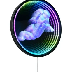 Seinävalaisin Trio Duke LED RGB 40cm mattamusta
