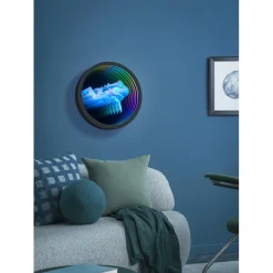 Seinävalaisin Trio Duke LED RGB 40cm mattamusta