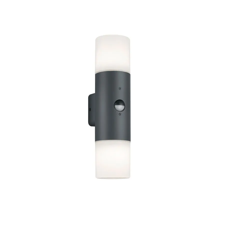 Seinävalaisin Trio Hoosic 330x85x118 mm antrasiitti liiketunnistin