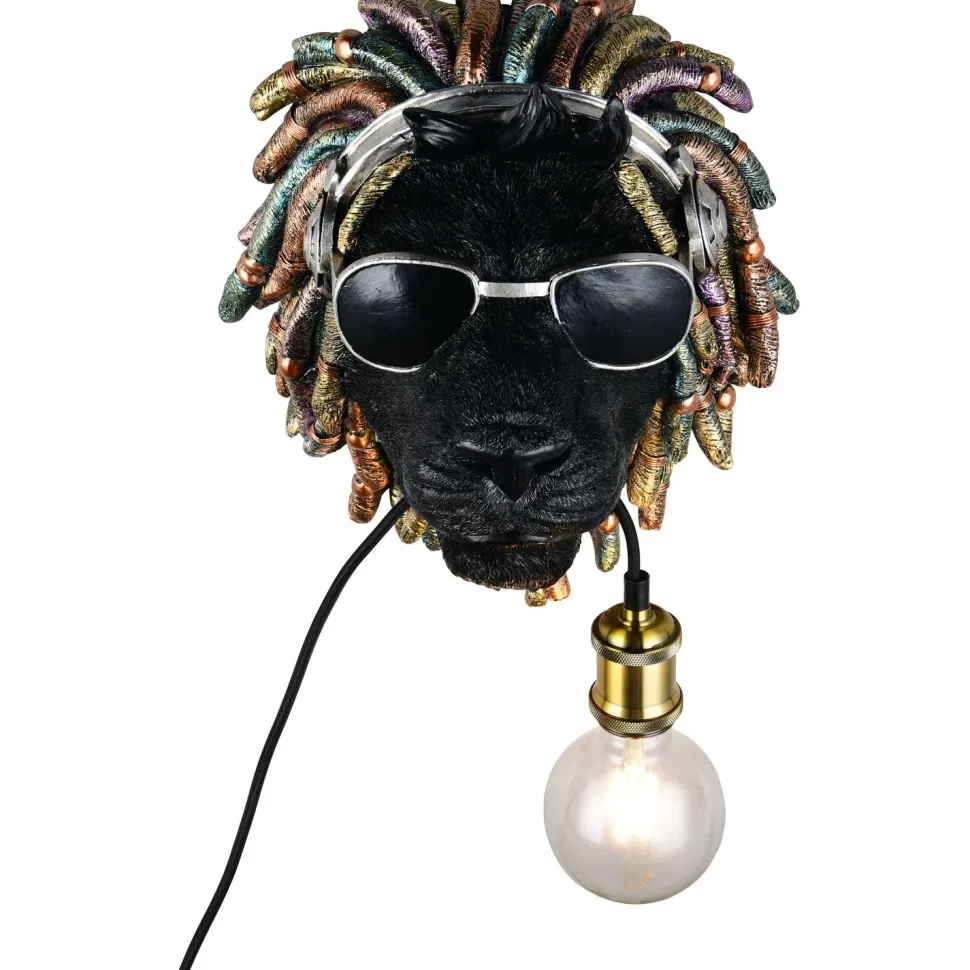 Seinävalaisin Trio Leo E27 musta