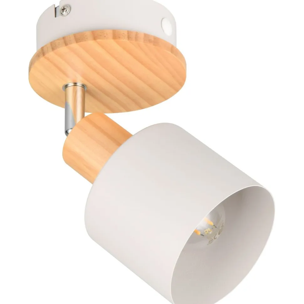 Spotti Trio Shanti E14 lämmin harmaa/puu