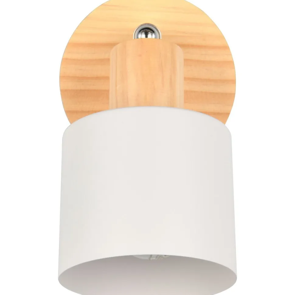 Spotti Trio Shanti E14 lämmin harmaa/puu