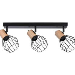 Spottivalaisin Paulmann Lanka, E14, 3-osainen, himmennettävä, musta