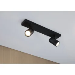 Spottivalaisin Paulmann Zyli 2-osainen IP44 GU10 max. 2x10W himmennettävä mattamusta