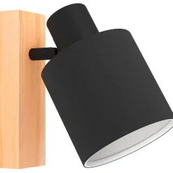 Spottivalaisin Eglo Batallas 17cm musta/puu