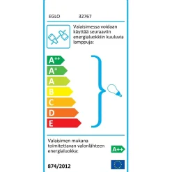 Spottivalaisin Eglo Zapata 1 4-osainen musta