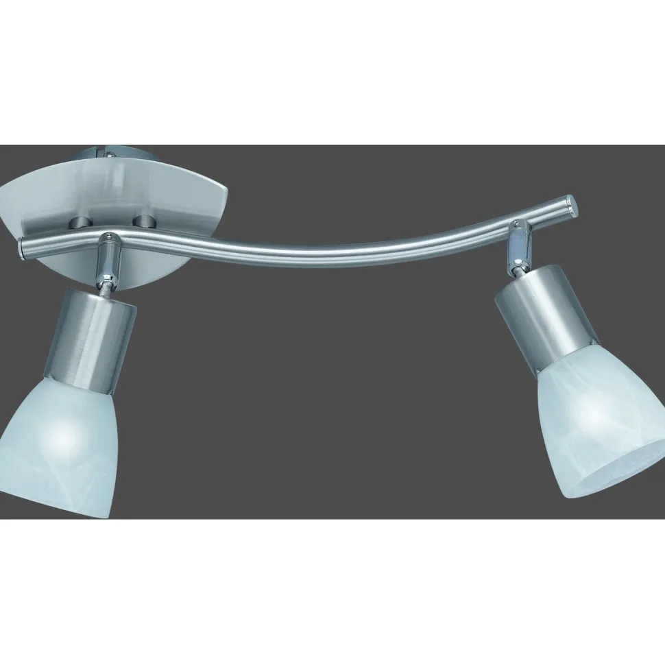 Spottivalaisin FocusLight Bibi 2x7W 230V IP20 matta nikkeli/Morano lasi
