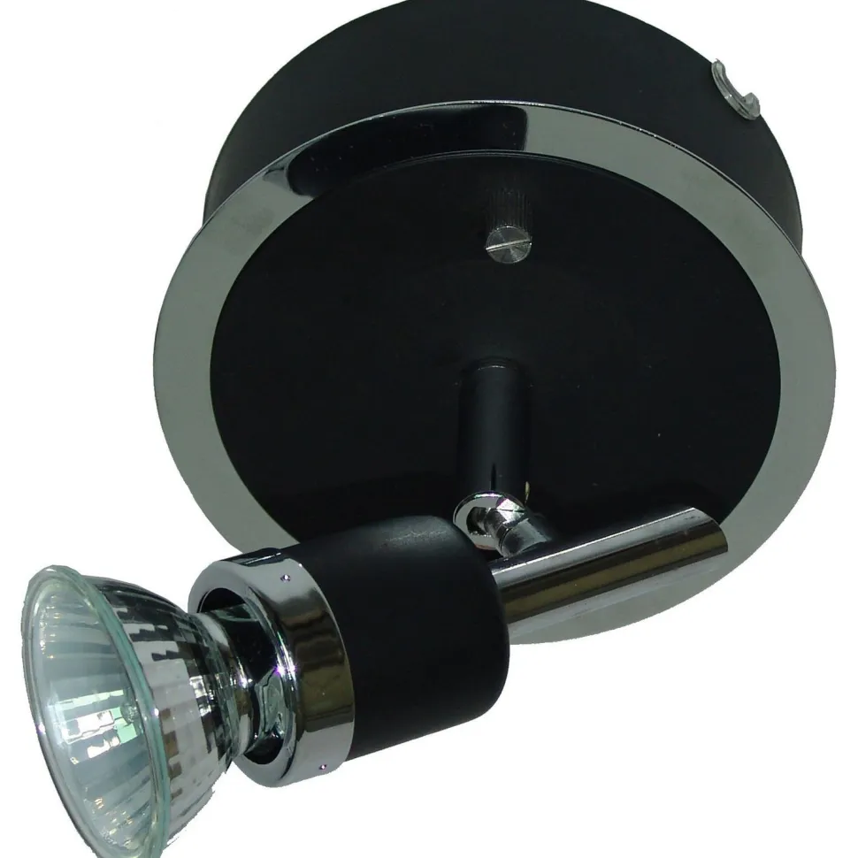 Spottivalaisin FocusLight Modus 50W 230V IP20 Ø 120mm musta/kromi
