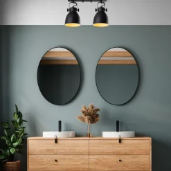 Spottivalaisin kattoon Linento Lighting Spotkafasi, 2-osainen, musta