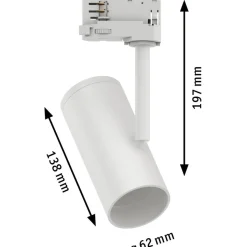 Spottivalaisin kiskoon Paulmann ProRail3 Apol, E27, max.50W, himmennettävä, kromi