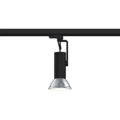 Spottivalaisin kiskoon Paulmann ProRail3 Apol II, E27, max.50W, himmennettävä, musta