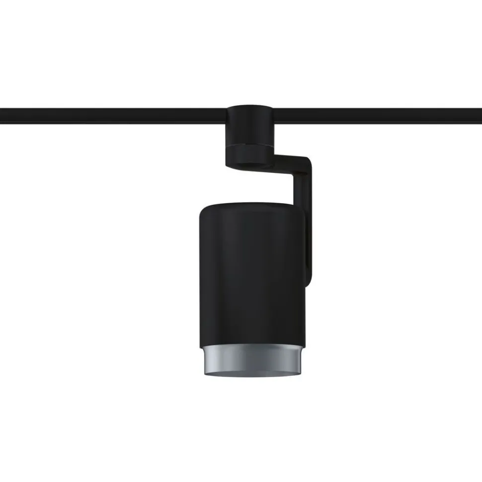 Spottivalaisin kiskoon Paulmann URail Asthene, E27, max.50W, himmennettävä, musta
