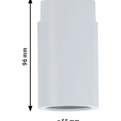 Spottivalaisin kiskoon Paulmann URail, E27, max.20W, himmennettävä, valkoinen