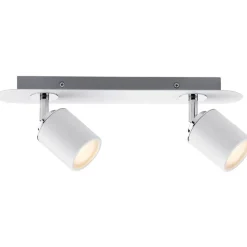Spottivalaisin Paulmann Tube, IP44, GU10, 2-osainen, himmennettävä, valkoinen/kromi
