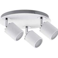 Spottivalaisin Paulmann Tube, IP44, GU10, 3-osainen, himmennettävä, valkoinen/kromi